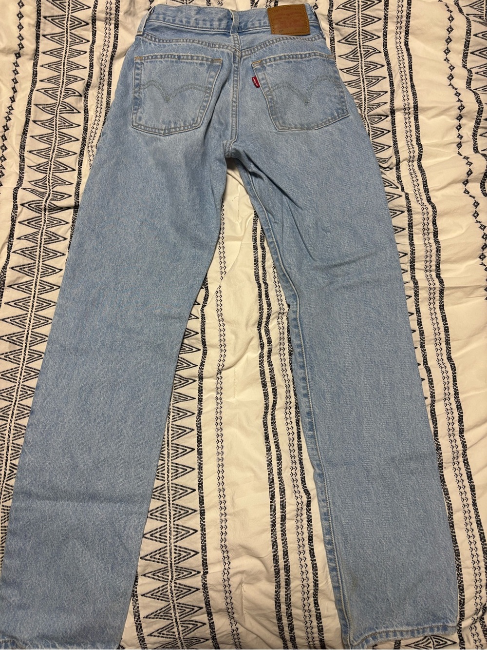 Levi's Light Blue Straight Leg Jeans with Red Tab